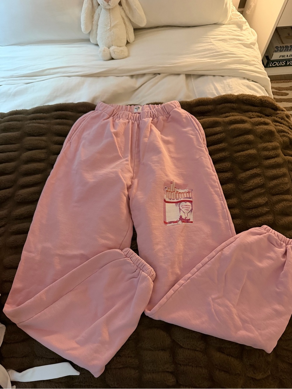 Boys Lie Pink Pajama Pants - Cozy Elastic Waist Lounge Bottoms